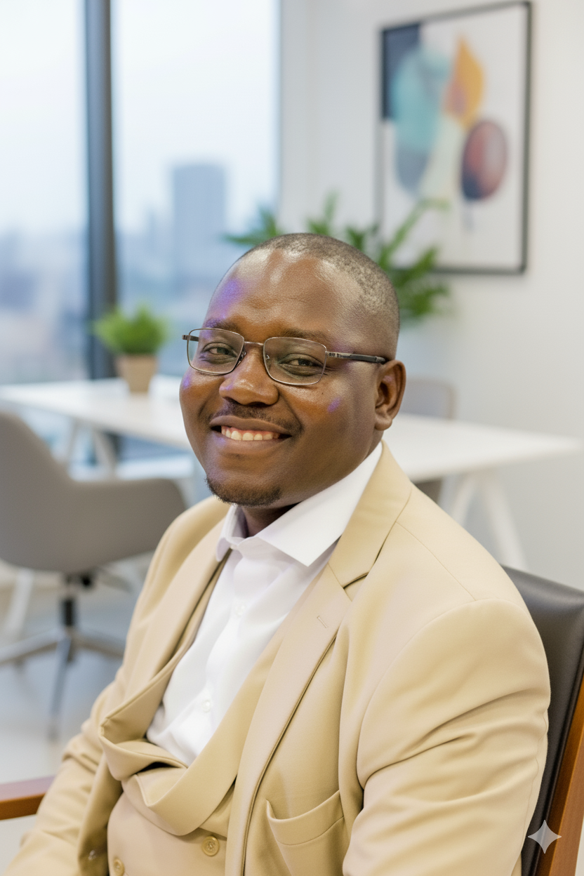 Portrait of Lucky Sibuyi, Director of Mthunzi DigitalNest